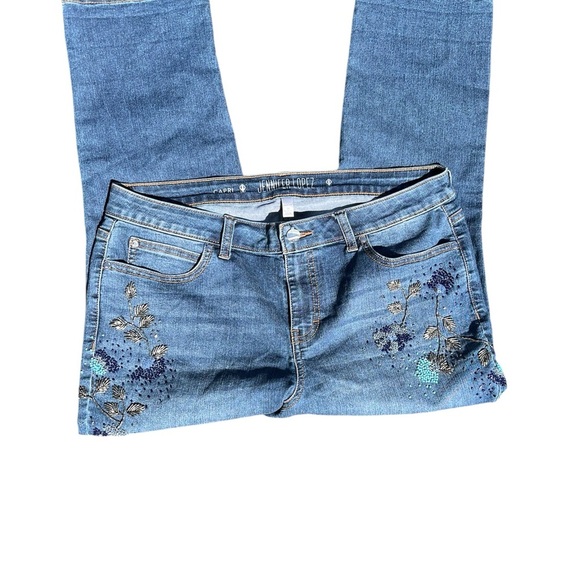 Women’s Embroidered Blue Jeans by Jennifer Lopez size 14 - Picture 3 of 5